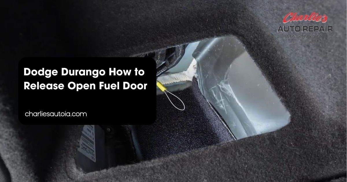 Dodge Durango How to Release Open Fuel Door