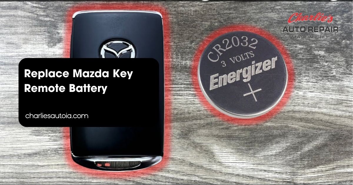 Replace Mazda Key Remote Battery